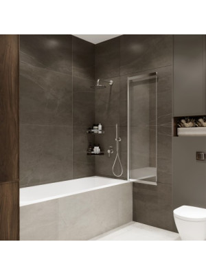 Душевая шторка Benetto Slide Open 90х150 матовое стекло (хром) раздвижная конструкция