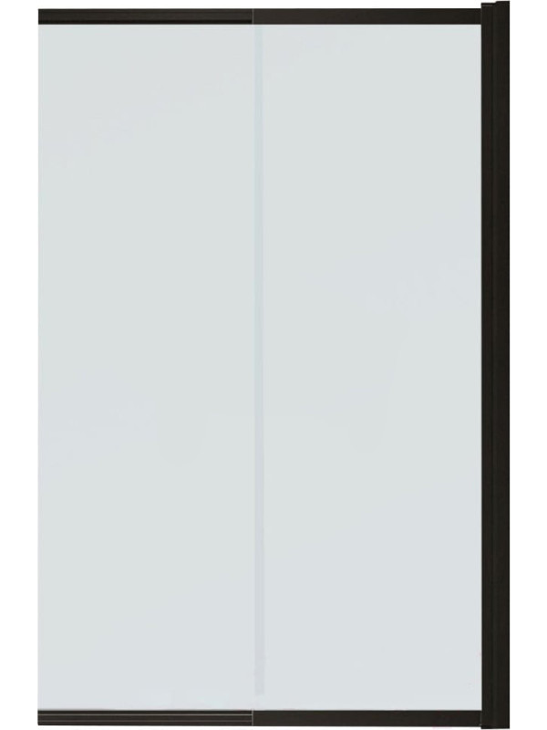 Душевая шторка Benetto Slide Open 90х150 матовое стекло (черный)