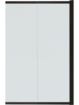 Душевая шторка Benetto Slide Open 90х150 матовое стекло (черный)