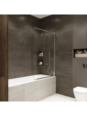 Душевая шторка Benetto Slide Open 90х150 прозрачное стекло (хром) раздвижная конструкция (2)