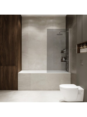 Душевая шторка Benetto Wide Open 70х150 тонированное стекло (хром)