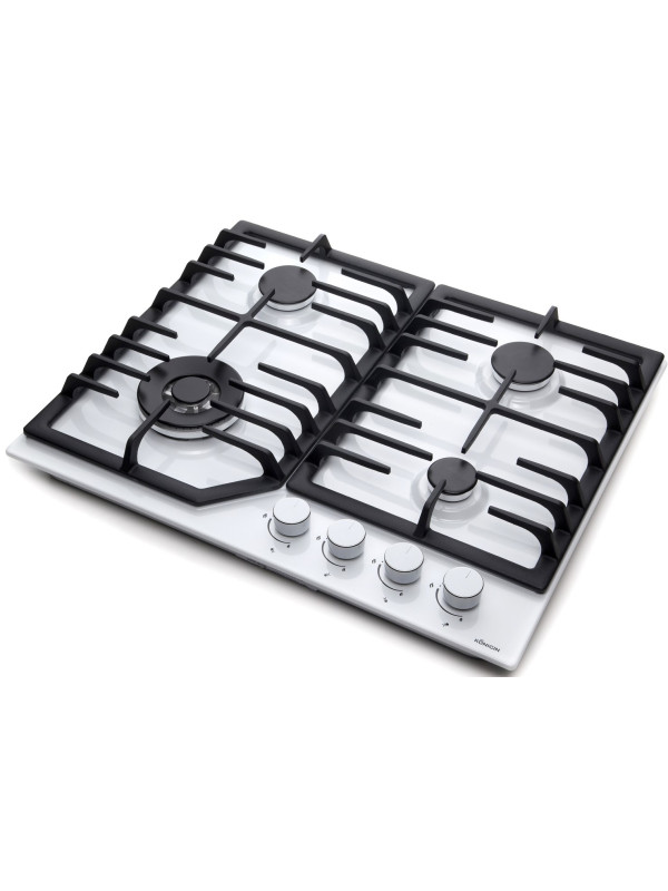 Газовая варочная панель Konigin Blaze 604 WHW сбоку