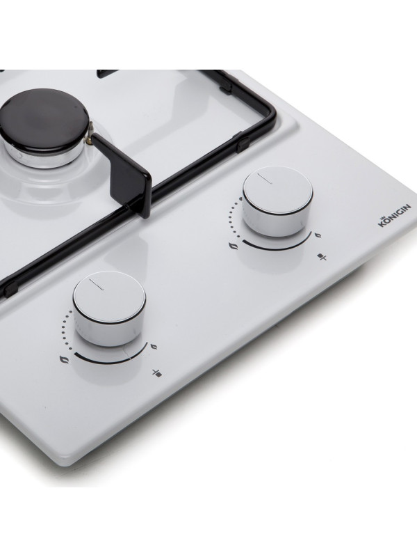 Газовая варочная панель Konigin Spark 302 WHE вблизи