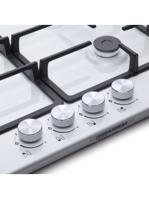 Газовая варочная панель Konigin Spark 604 WH вблизи