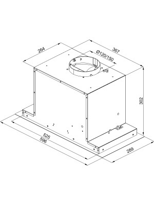 Вытяжка Konigin Awe Black 60 схема