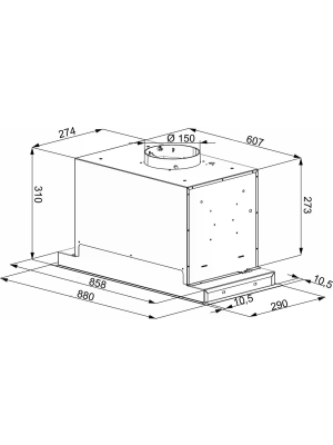 Вытяжка Konigin Incanto 90 Black схема