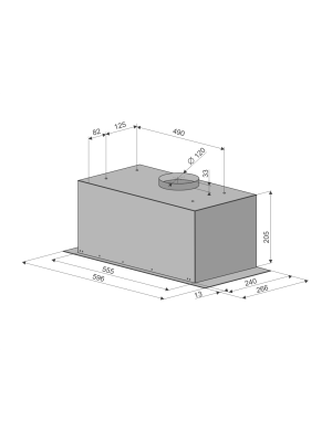 Вытяжка Konigin Insait 60 Inox схема
