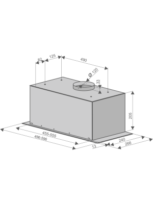 Вытяжка Konigin Level Full 60 Black схема