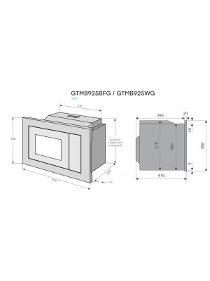 Микроволновая печь Konigin GTMB925BFG Black схема