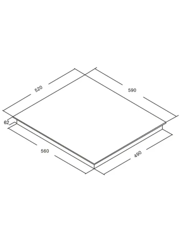 Индукционная варочная панель Akpo PIA 60 940 12CC BL Black схема
