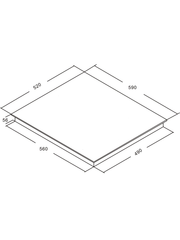 Индукционная варочная панель Akpo PIA 60 941 24 FZ-1S BL Black схема