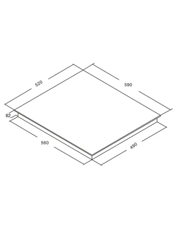 Индукционная варочная панель Akpo PIA 60 942 18FZ BL Black схема