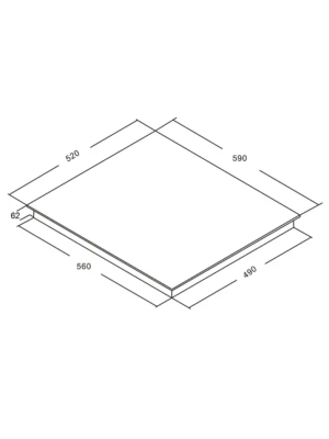Индукционная варочная панель Akpo PIA 60 942 18FZ BL Black схема