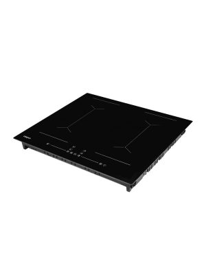 Индукционная варочная панель Akpo PIA 60 942 18FZ BL Black сбоку