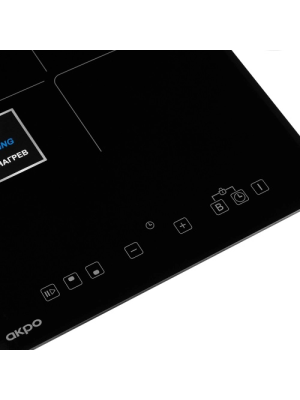 Индукционная варочная панель Akpo PIA 3092012CC BL Black вблизи