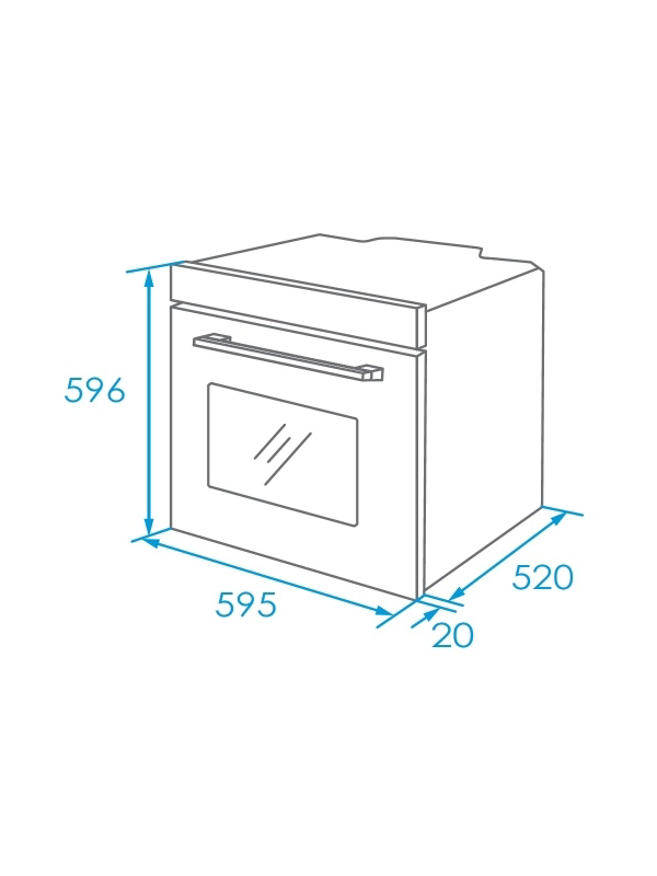 Электрический духовой шкаф Akpo PEA 7009 SED03 BL Black схема