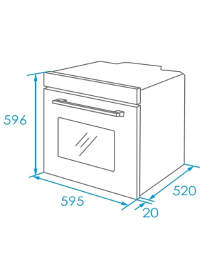 Электрический духовой шкаф Akpo PEA 7009 SED03 BL Black схема