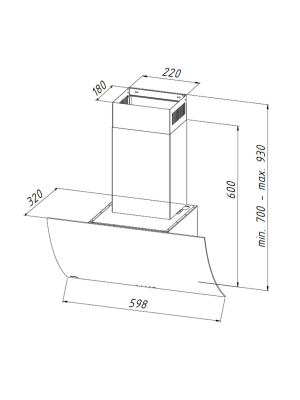 Вытяжка Akpo Clarus 60 WK-4 Black схема