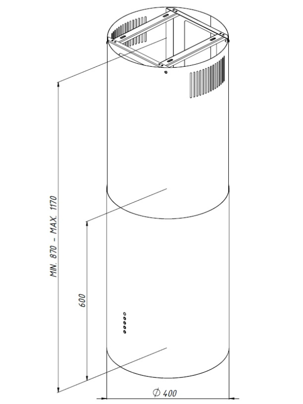 Вытяжка Akpo Isla Balmera 40 WK-10 Black схема