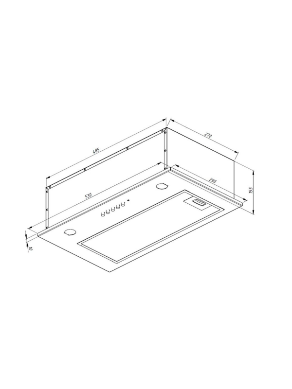 Вытяжка Akpo Micra Twin 60 WK-7 Inox схема