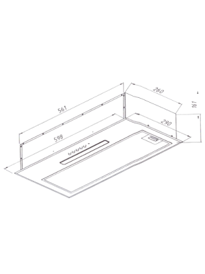 Вытяжка Akpo Vero 60 WK-7 Black схема