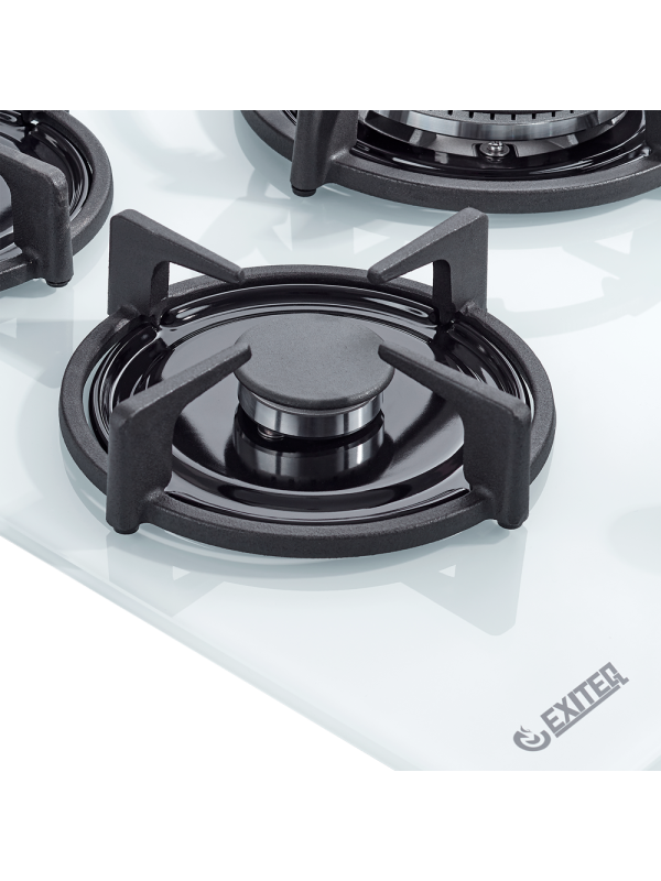 Газовая варочная панель Exiteq EXH-202 White вблизи