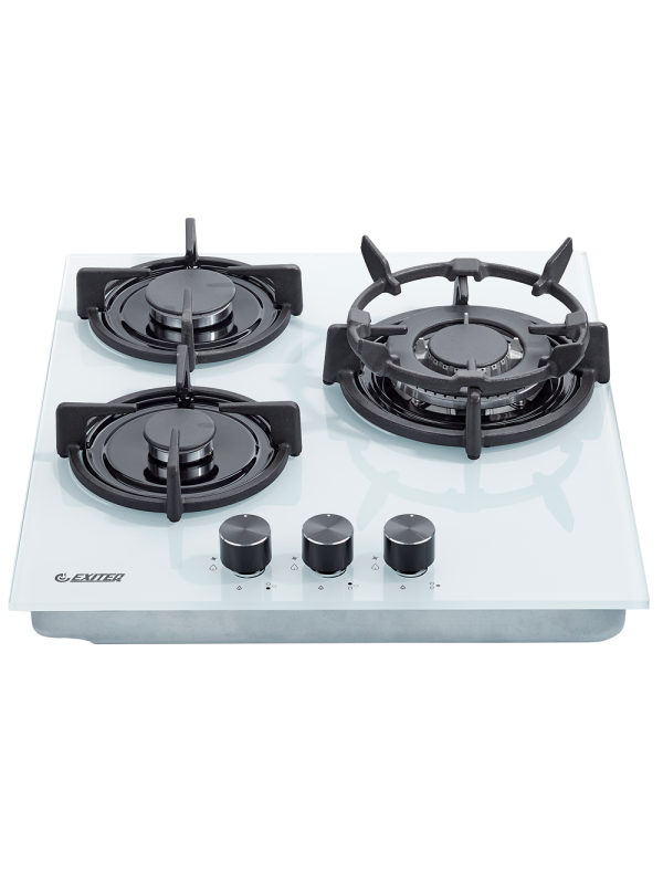 Газовая варочная панель Exiteq EXH-202 White спереди