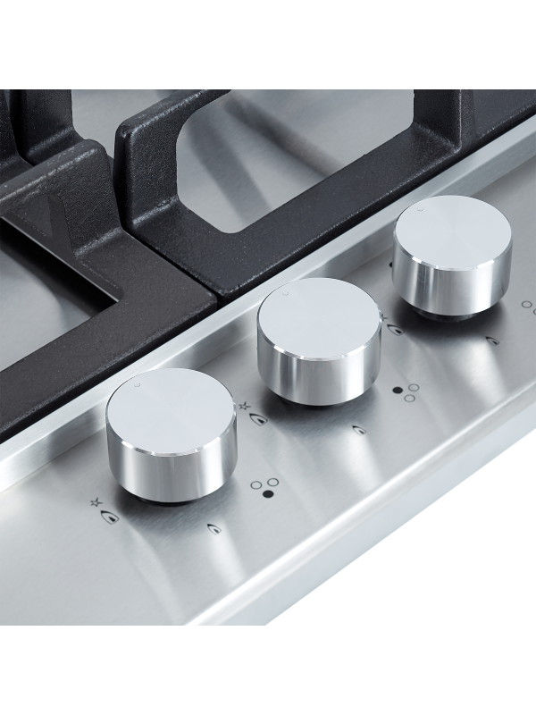 Газовая варочная панель Exiteq EXH-206 Inox вблизи