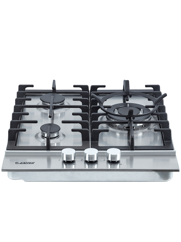 Газовая варочная панель Exiteq EXH-206 Inox спереди