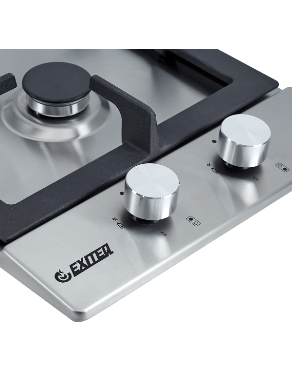 Газовая варочная панель Exiteq EXH-208 Inox вблизи