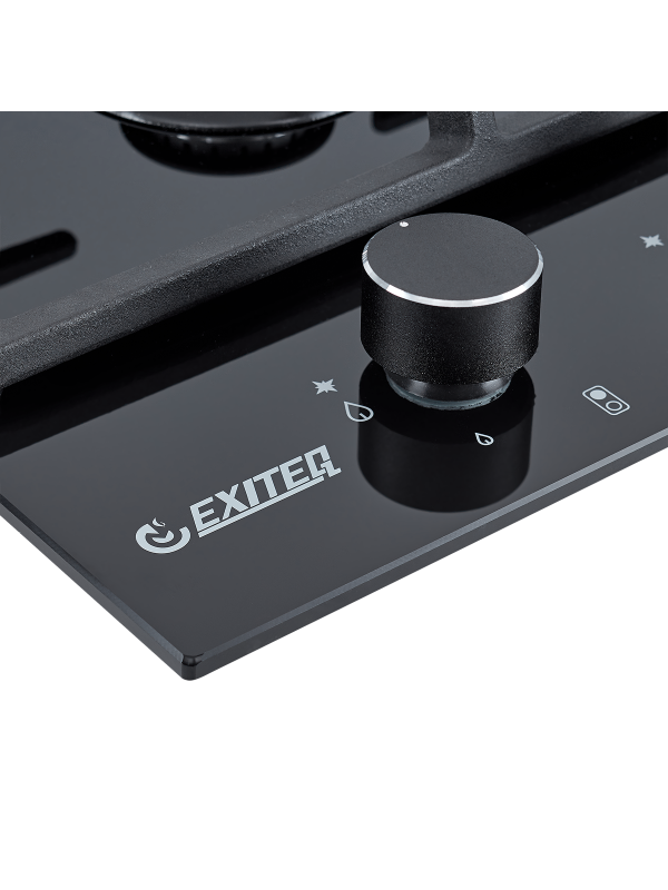 Газовая варочная панель Exiteq EXH-210 Black вблизи