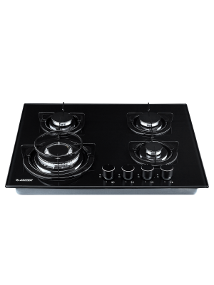 Газовая варочная панель Exiteq EXH-212 Black спереди