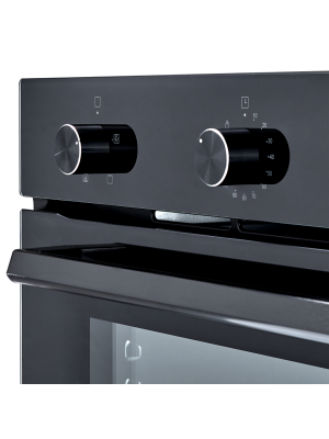 Электрический духовой шкаф Exiteq EXO-107 Black вблизи