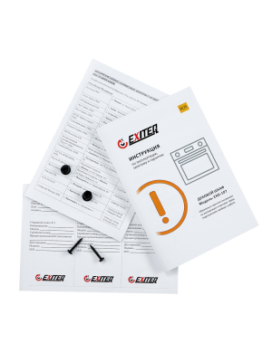 Электрический духовой шкаф Exiteq EXO-107 Black комплектация