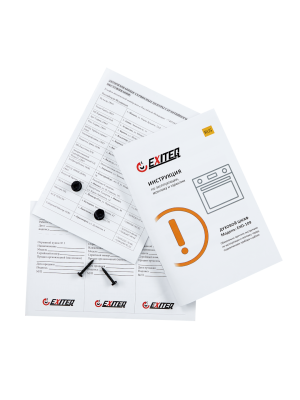 Электрический духовой шкаф Exiteq EXO-109 Black комплектация