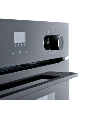 Электрический духовой шкаф Exiteq EXO-110 Black вблизи (1)