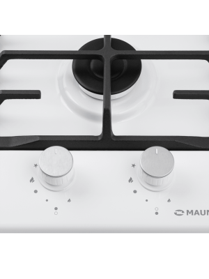 Газовая варочная панель Maunfeld EGHE.32.6CW/G White вблизи