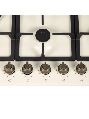 Газовая варочная панель Maunfeld EGHE.75.33CBG1.R/G Ivory вблизи