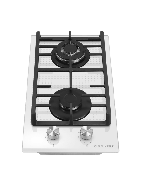 Газовая варочная панель Maunfeld EGHG.32.73CW/G White спереди