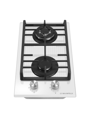 Газовая варочная панель Maunfeld EGHG.32.73CW/G White спереди