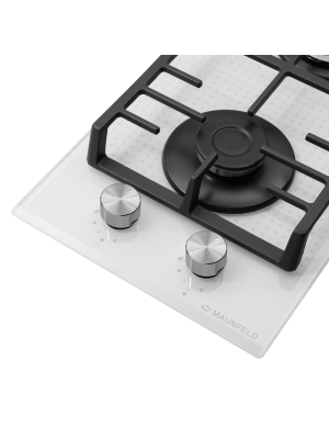 Газовая варочная панель Maunfeld EGHG.32.73CW/G White вблизи