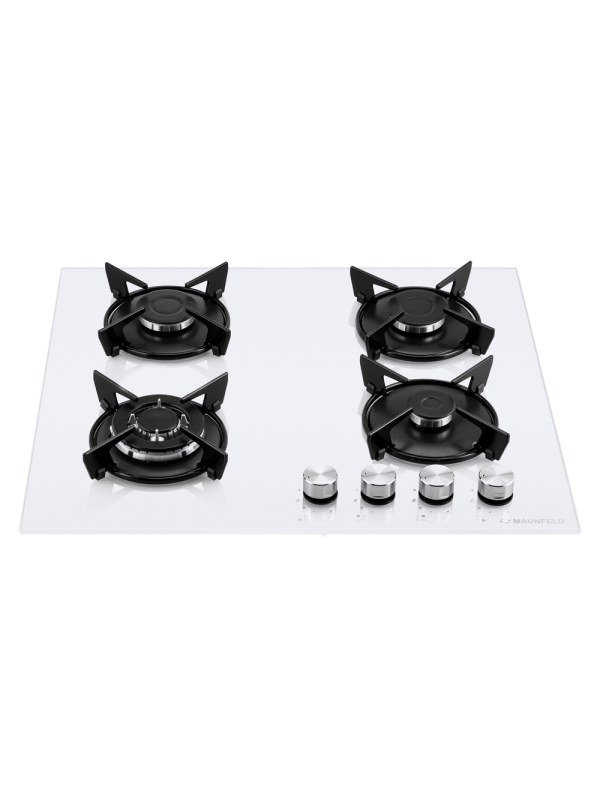 Газовая варочная панель Maunfeld EGHG.64.13STS-EW White спереди