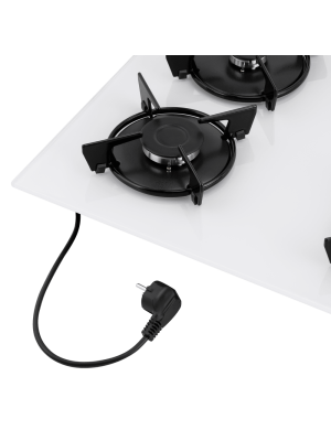 Газовая варочная панель Maunfeld EGHG.64.13STS-EW White со шнуром