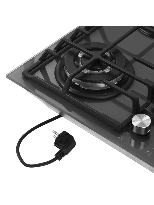 Газовая варочная панель Maunfeld EGHG.64.63CDGR/G Graphite со шнуром
