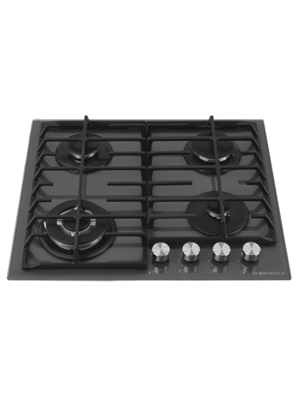 Газовая варочная панель Maunfeld EGHG.64.63CDGR/G Graphite спереди