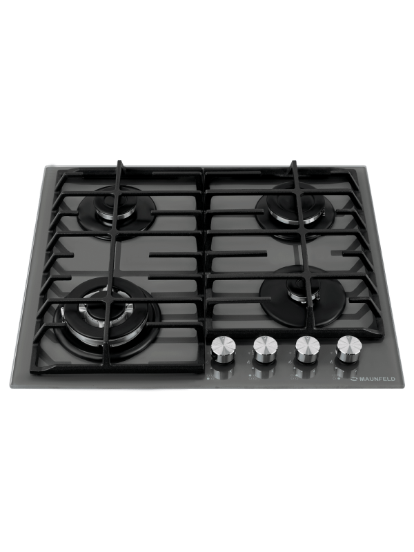 Газовая варочная панель Maunfeld EGHG.64.63CLGR/G Grey спереди