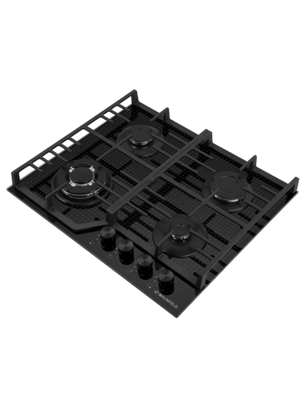 Газовая варочная панель Maunfeld EGHG.64.73CB2/G Black сбоку