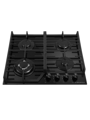 Газовая варочная панель Maunfeld EGHG.64.73CB2/G Black спереди