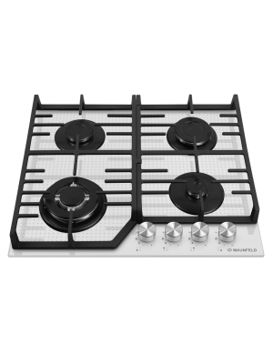 Газовая варочная панель Maunfeld EGHG.64.73CW/G White спереди
