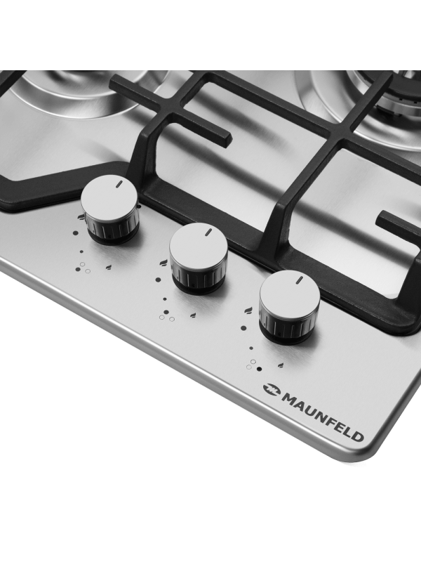 Газовая варочная панель Maunfeld EGHS.43.73CS/G Inox вблизи